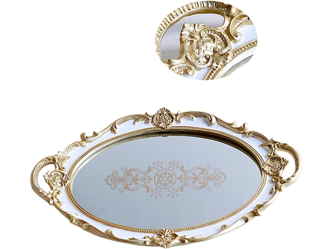Bandeja De Almacenamiento Para Collares, Organizador De Tocador, Bandejas Para Anillos De Joyería, Bandejas Para Frutas, Pequeñas