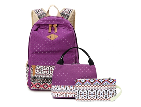 Mochila KOHREE de estudiante de Mochila KOHREE de viaje impermeable de tres piezas