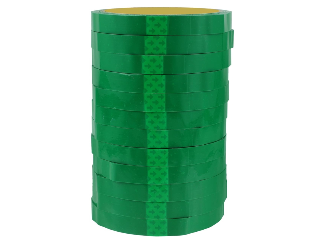 1.2 Cinta Adhesiva De Grado Alimenticio De 12 Cm Para Embalaje, Verde, Paquete De Rollos, Adhesión