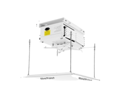 Elevador de proyector de techo, capacidad de carga de 10 kg, control remoto, blanco, 10 pulgadas OEM