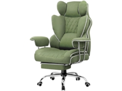Silla para juegos GTPLAYER, silla de oficina con soporte lumbar con resortes embolsados, silla ergonómica y cómoda (tela, verde)