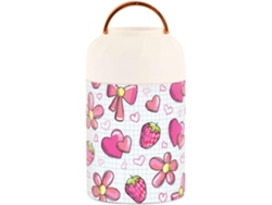 Termo Con Cuchara Para Alimentos Fríos Y Calientes, Acero Inoxidable, 500 Ml Grado Alimenticio Libre De...