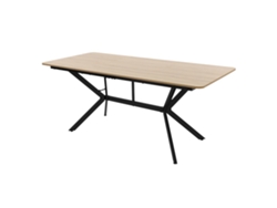 Mesa De Comedor Ml-design Marrón Claro 180x80 Cm Rectangular, Mueble Para Cocina Salón