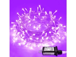 Cadenas De Luz De 10m 100led 8 Modos Para Decoración De Árbol De Navidad Eu Gusshious Morado