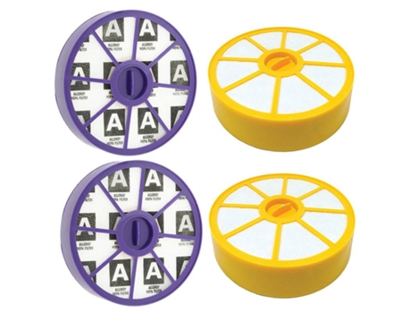 Kit de filtro Hepa antialérgico premotor y postmotor lavable para aspiradoras Dyson Dc19 Dc20 Dc29 (2 de cada uno)