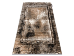 Alfombra de Luxe Moderna 634 Marco Vintage - Structural Gris/Oro (140 x 190 cm)