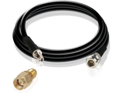 Cable De Antena Lora De 3 Metros (10 Pies) N A Rp-sma Macho Kmr400 Coaxial De Baja Pérdida Para Wifi 4g Lte Lorawan