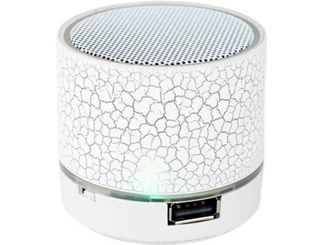 Altavoz Bluetooth GETEK A9 (3W - Autonomía: 2-3h - Blanco)