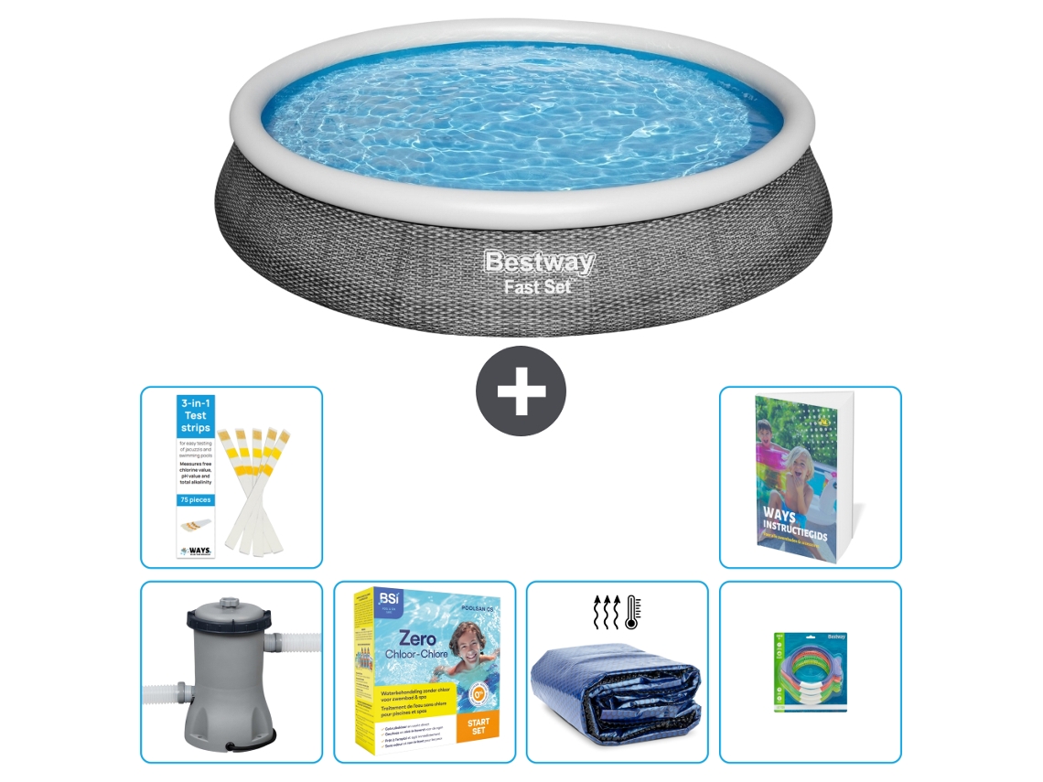 Bestway Piscina Bestway Fast Set Redonda - 396x84 Cm - 7-peças S181