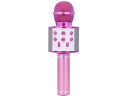 Microfone WS-858 Bluetooth (5-8h - Rosa)
