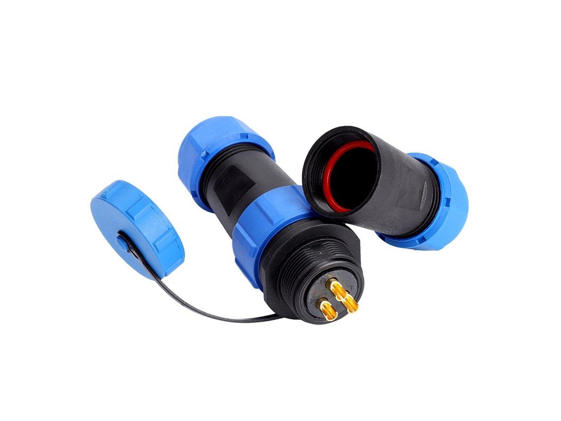 Conector De Plástico Impermeable Sp21 De 3 Pines Con Clasificación Ip68 Para Bombillas Y Linternas.