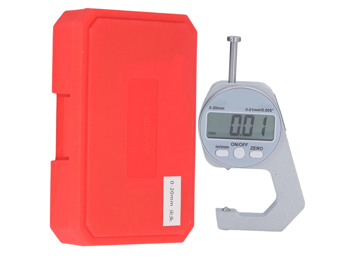 Medidor De Espesor Digital Mini Led De 0-20 Mm Para Cuero, Papel, Metal Y Herramientas De Medición Delgadas.