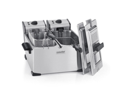 Freidora doble 2x3.5l 4000w acero inoxidable kcpfr70x - KITCHEN CHEF