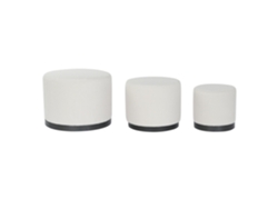 Set 3 Reposapies Poliester Mdf Borreguito 60x60x45cm