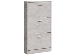 Maison Exclusive - Zapatero Madera Contrachapada Gris Hormigón 59x17x108 Cm