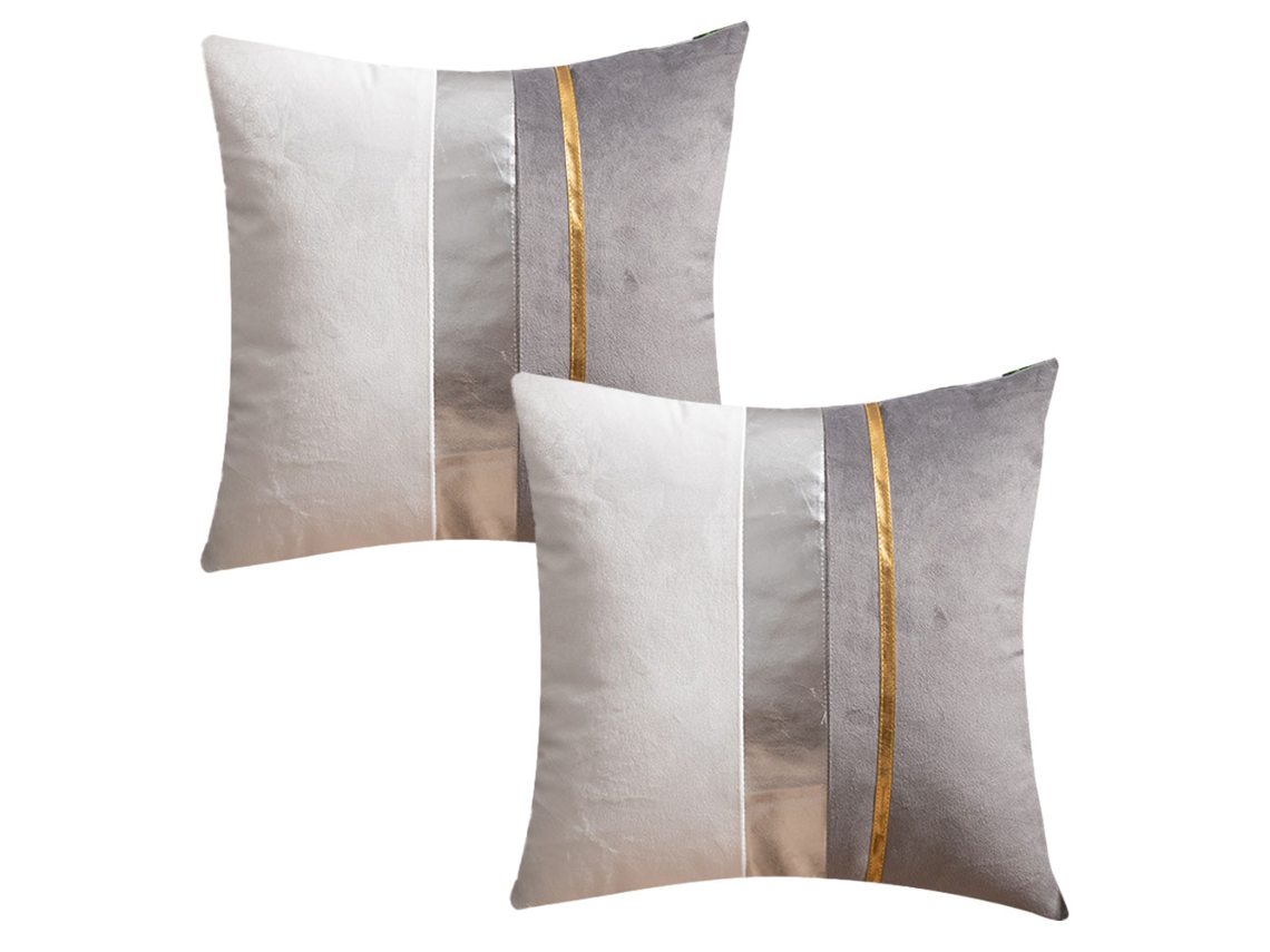 2 Fundas De Almohada De Terciopelo Con Costuras Para Sofá, Fundas De Cojín Sencillas Y A La Moda.