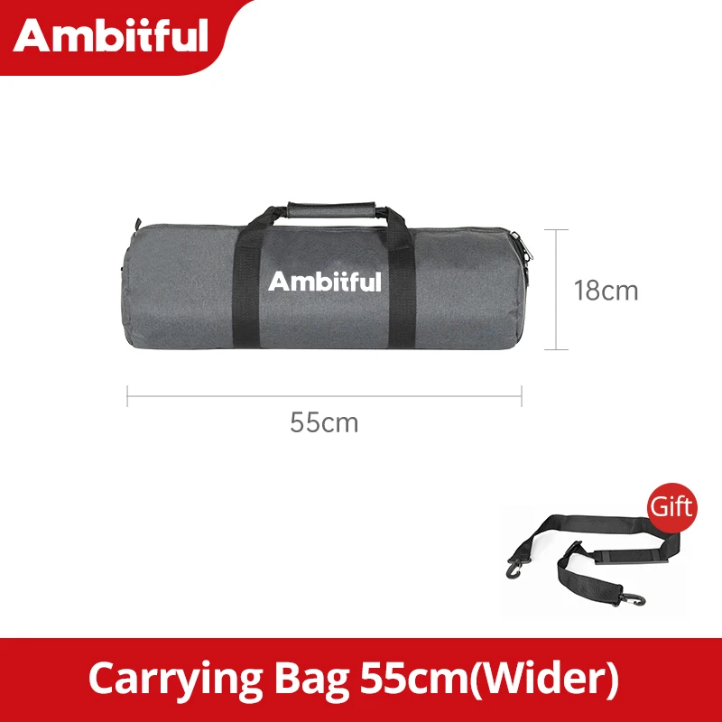 Bolsa de transporte acolchada para monopié/trípode de cámara, correa de hombro portátil, 55 cm