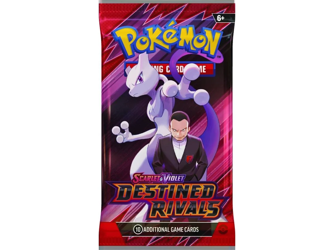 Juego de Cartas POKÉMON Scarlet & Violet Destined Rivals - Booster (Edad Mínima: 6 años - Envío Aleatorio)