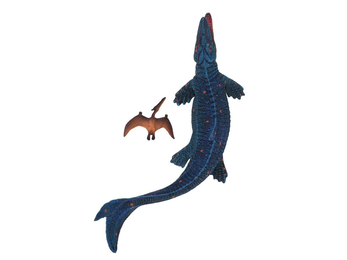Dan26-2 Piezas Figura De Dinosaurio Marino Juguete Cognitivo Modelo De Animal Oceánico Simulación Plástica Para Niños