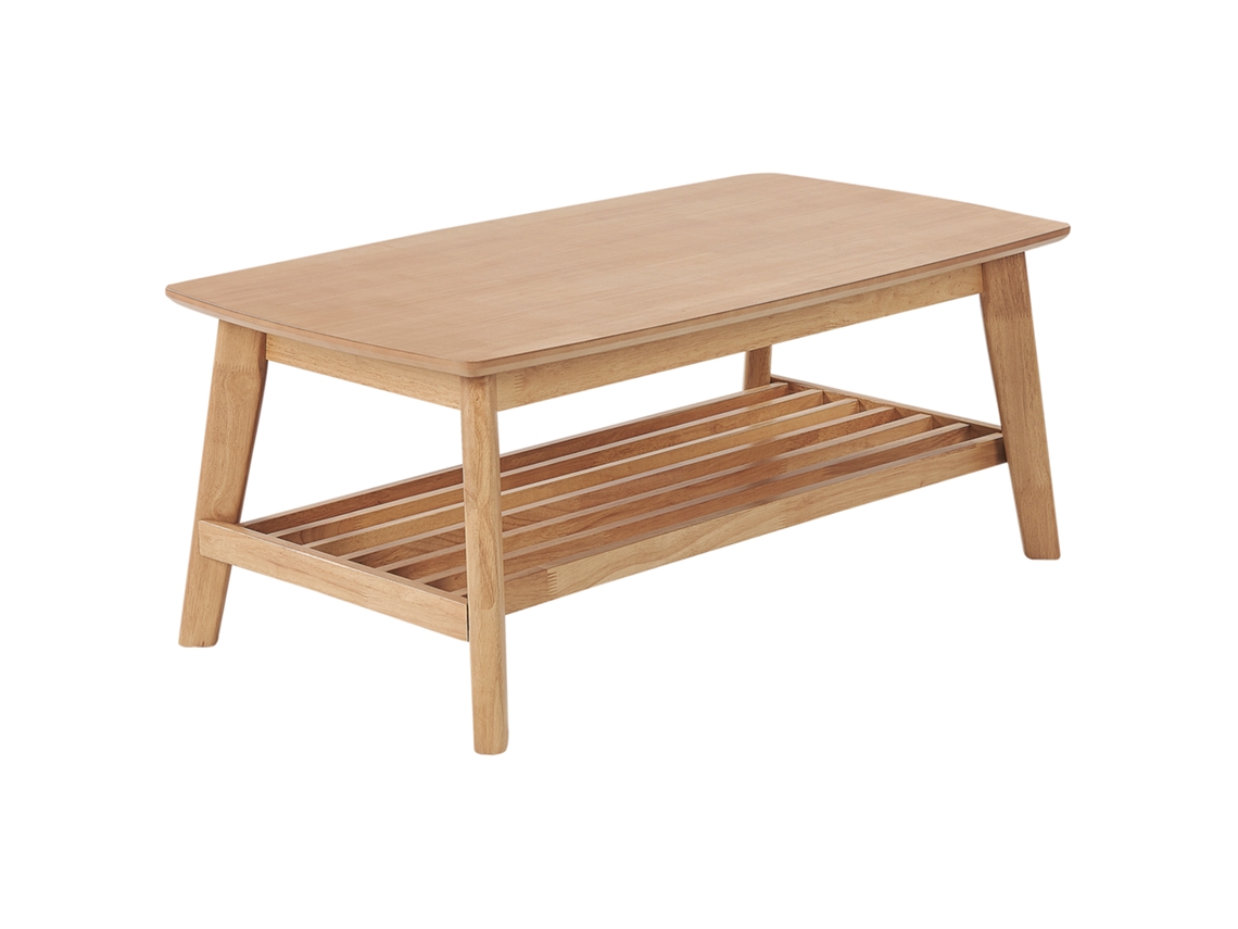 Mesa De Centro Beliani Tulare De Mdf Castanho 55x100x42