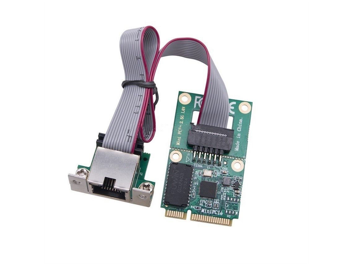 M.2 Gigabit Lan Adapter 2.5g/1000/100mbps Rj45 Network Card (mini Pcie Nic 2.5g)