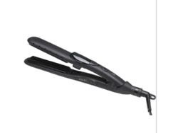 Plancha de pelo a vapor dos en uno Plancha de pelo de cerámica en seco y húmedo calentada y férula rizadora negra YEMAESRE