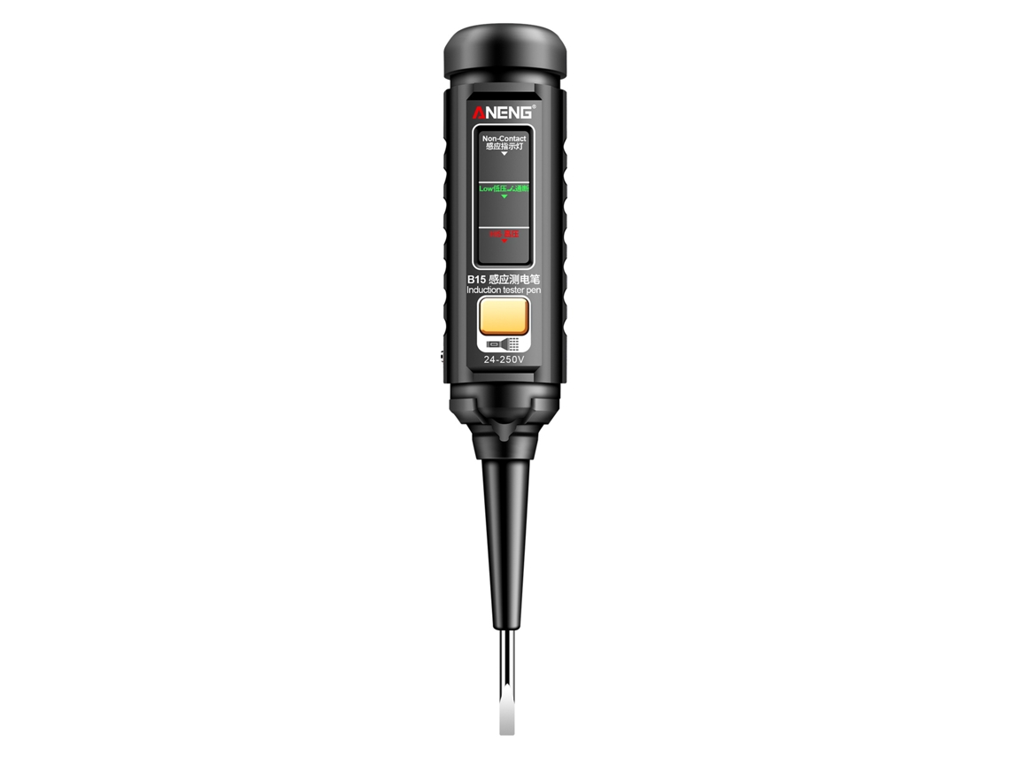 Lápiz Probador De Inducción Aneng B15, Herramienta Profesional Para Detección De Voltaje Ca De 24v-250v, Destornillador Para Electricistas.