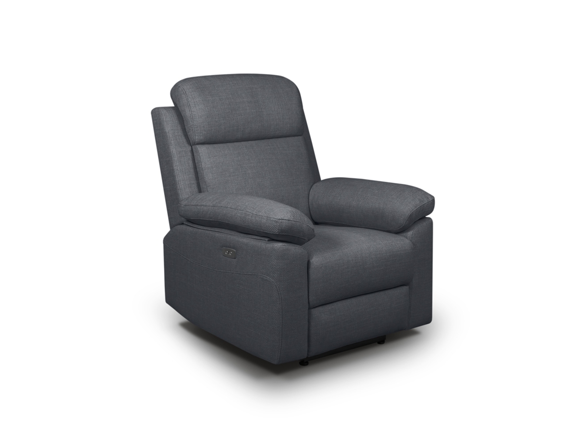 Sillón Relax Eléctrico Häusbed Dorian Marengo Con 1 Motor Y Asiento Maxconfort