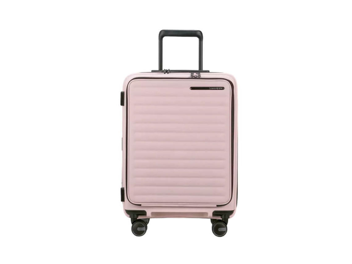 Maleta de Cabina Exp. Acceso Frontal SAMSONITE Restackd 55Cm 4 Ruedas Rosa