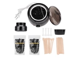 Kit De Ferramentas Para Remoção De Cabelo Painless Com Cera Depilatória, Máquina De Aquecimento, Palitos E Tigela