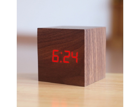 Despertador Digital de Madera con Leds SLOWMOOSE[I]