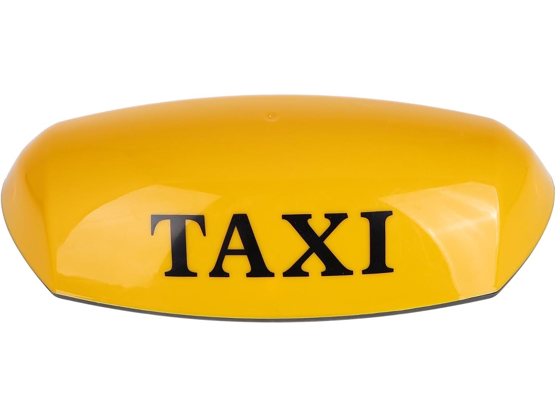 Letrero Luminoso De Taxi De Plástico Impermeable, Bombilla De Luz De Posición Amarilla, Fácil Instalación En El Techo.