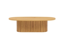 Mesa de centro ovalada en MDF decorada con melamina FSC®