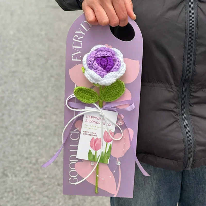 Flores De Crochê Feitas À Mão, Um Presente De Formatura. Buquês Artificiais Para Festas.