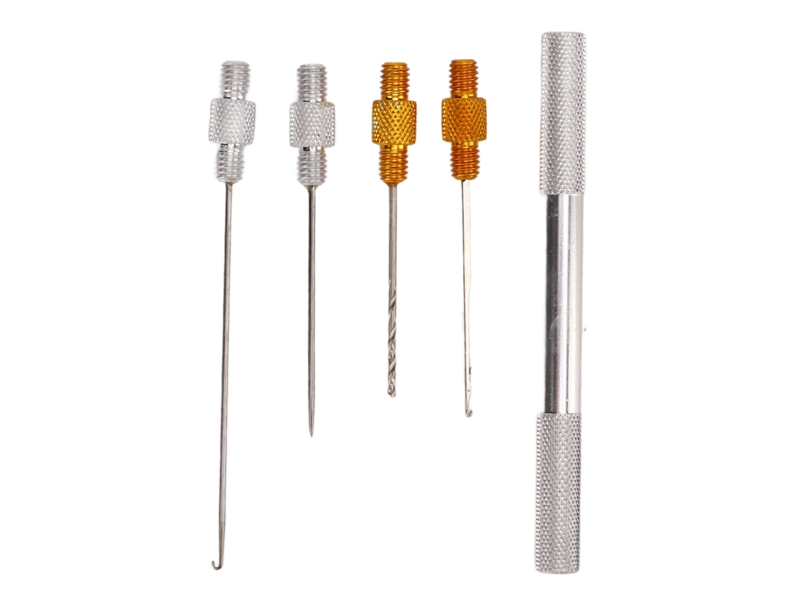 Kit de agujas antiadherentes y robustas para señuelos de pesca