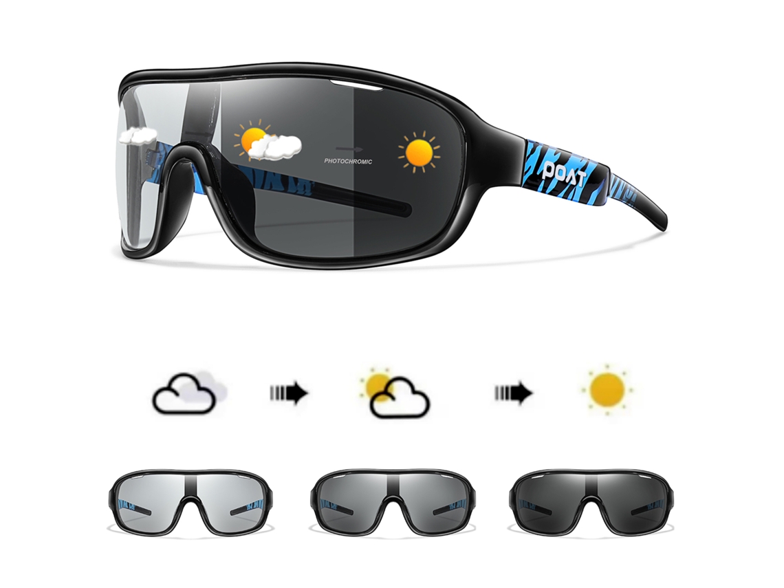Gafas de ciclismo fotocromáticas polarizadas con montura de polímero y lentes Tac MDUG (estilo 3)