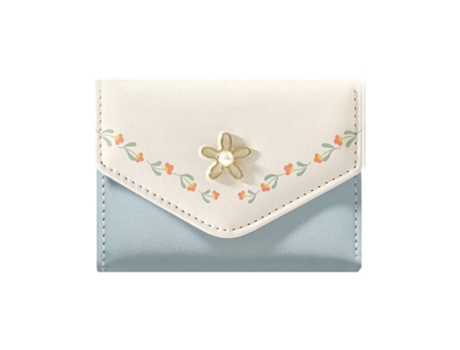 Cartera De Costura Para Mujer, Cartera Moderna Y Sencilla, Azul ZMDECQNA