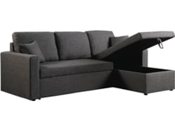Sofá HABITAT ET JARDIN Alain (Gris - Lino - Plazas: 3)