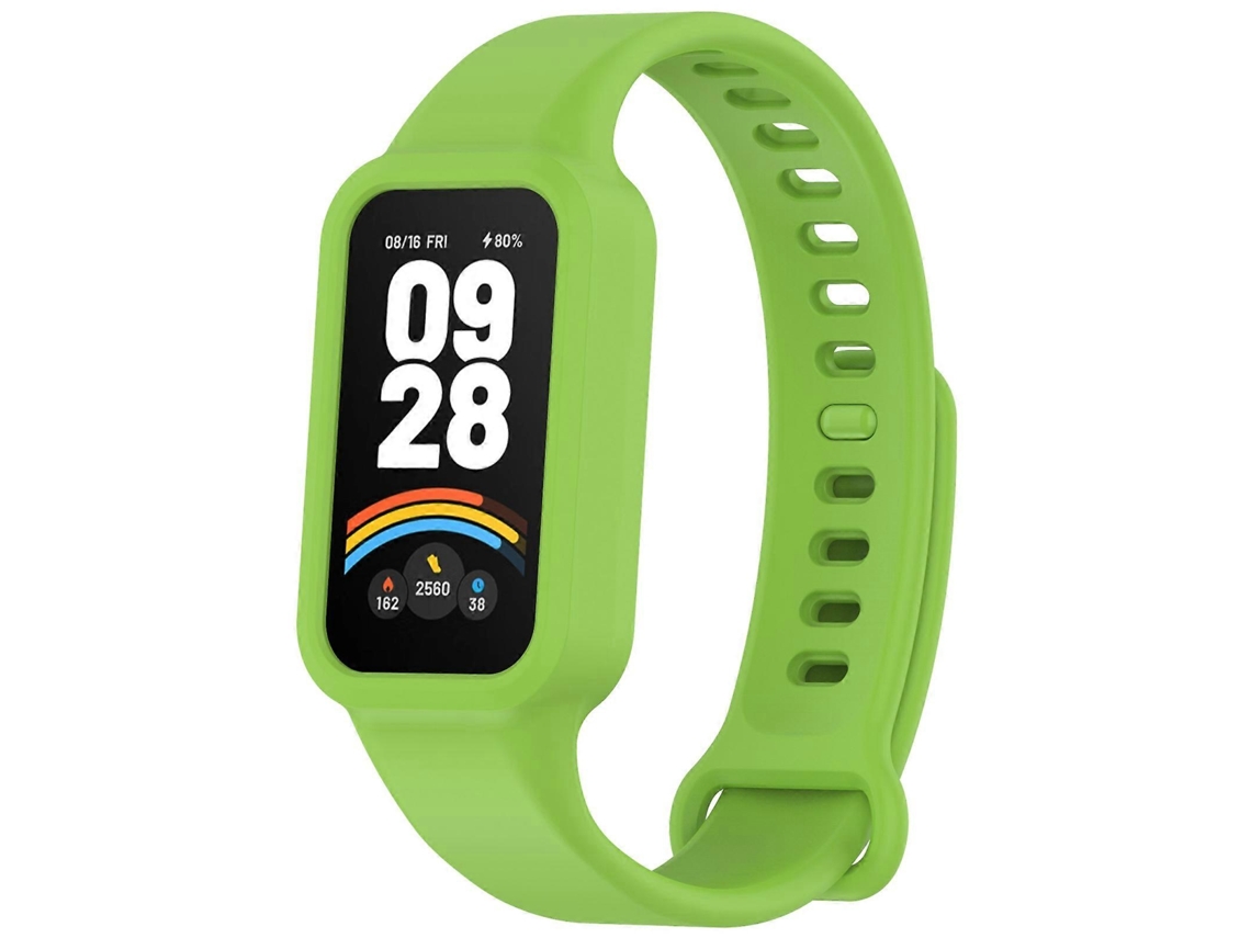 Pulsera integrada de silicona suave de color sólido para Redmi Band 3 / Xiaomi Smart Band 9 Active