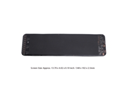 Pantalla LED flexible dinámica para ventana con ojos de diablo dinámicos, 64 x 20 píxeles, programable