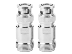 2 Adaptadores De Rf, Conector Hembra N A Macho Bnc, 50 Ω, 0-6 Ghz, Coaxial De Cobre Chapado En Oro.
