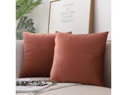 2026-40718-funda De Almohada Cuadrada De Terciopelo Suave, Decorativa De Color Sólido, 50x50 Cm, Antiarrugas, Sin Relleno