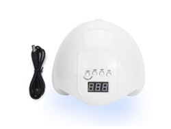 Lámpara Led De Secado De Uñas De 48 W Con Fuente De Luz Uv/led, Efecto Solar, 3 Temporizadores, Material Abs Blanco.