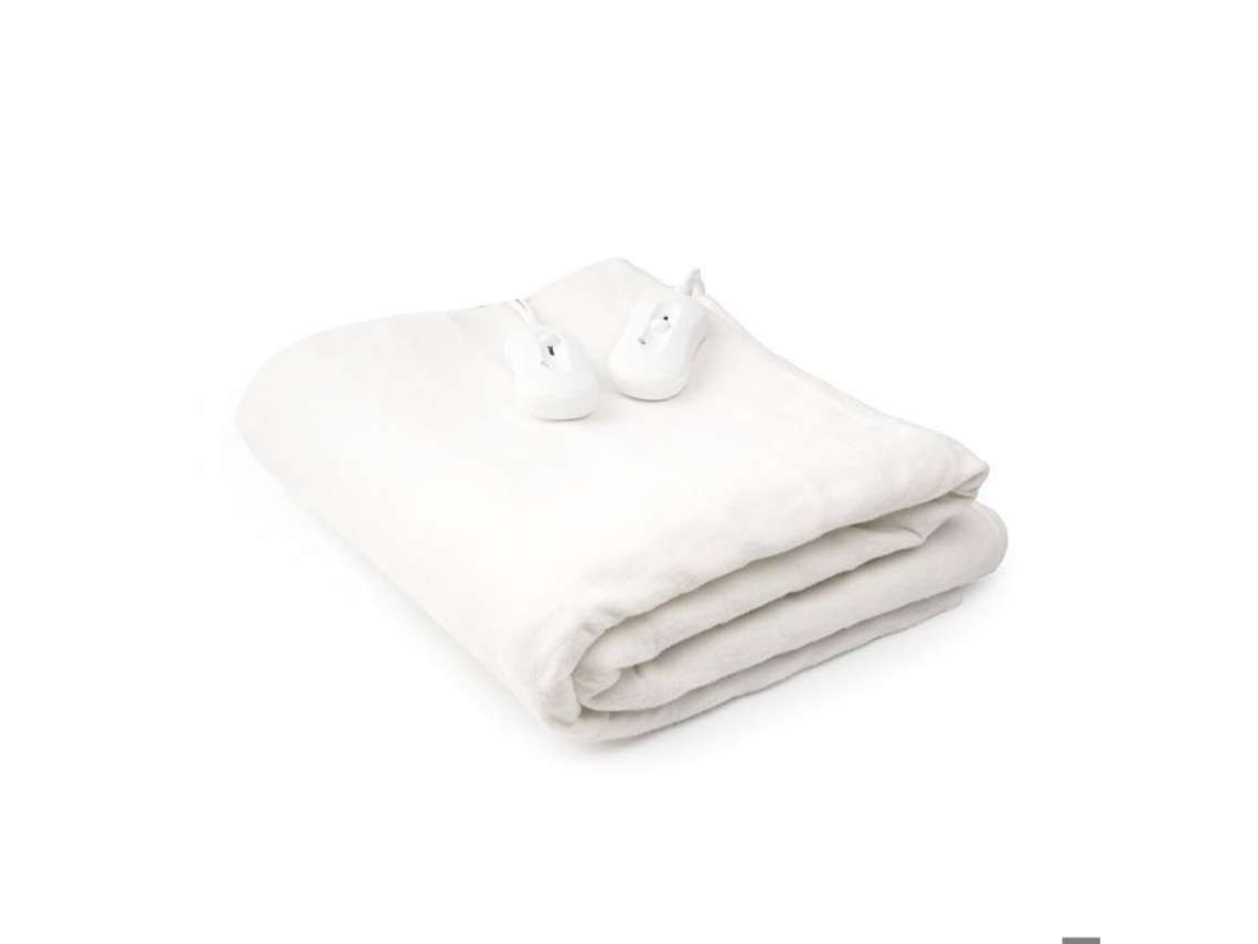 Calientacamas Eléctrico Doble Blewarm INNOVAGOODS 60+60 W 140 x 160 cm Blanco