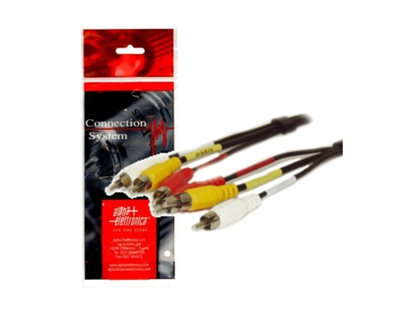 Cable 3 Rca Macho/3 Rca Macho 1.5 metros