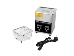 Limpieza ultrasónica, acero inoxidable, temperatura ajustable, plata, UE