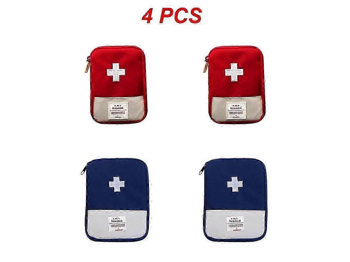 Mini botiquín portátil de primeros auxilios para viajes, acampadas y supervivencia, ideal para emergencias y actividades al aire libre. Incluye estuche de transporte.