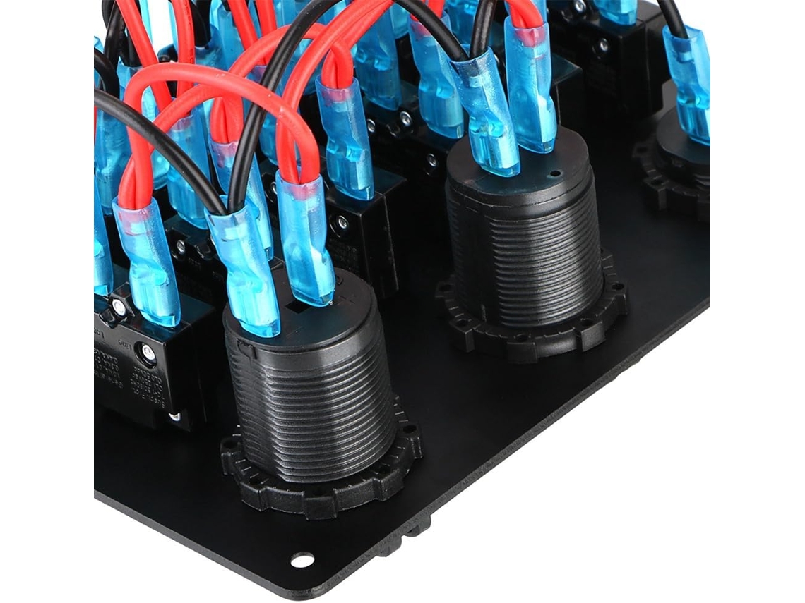 6 Interruptores Basculantes Azules Para Panel De Interruptores De Coche