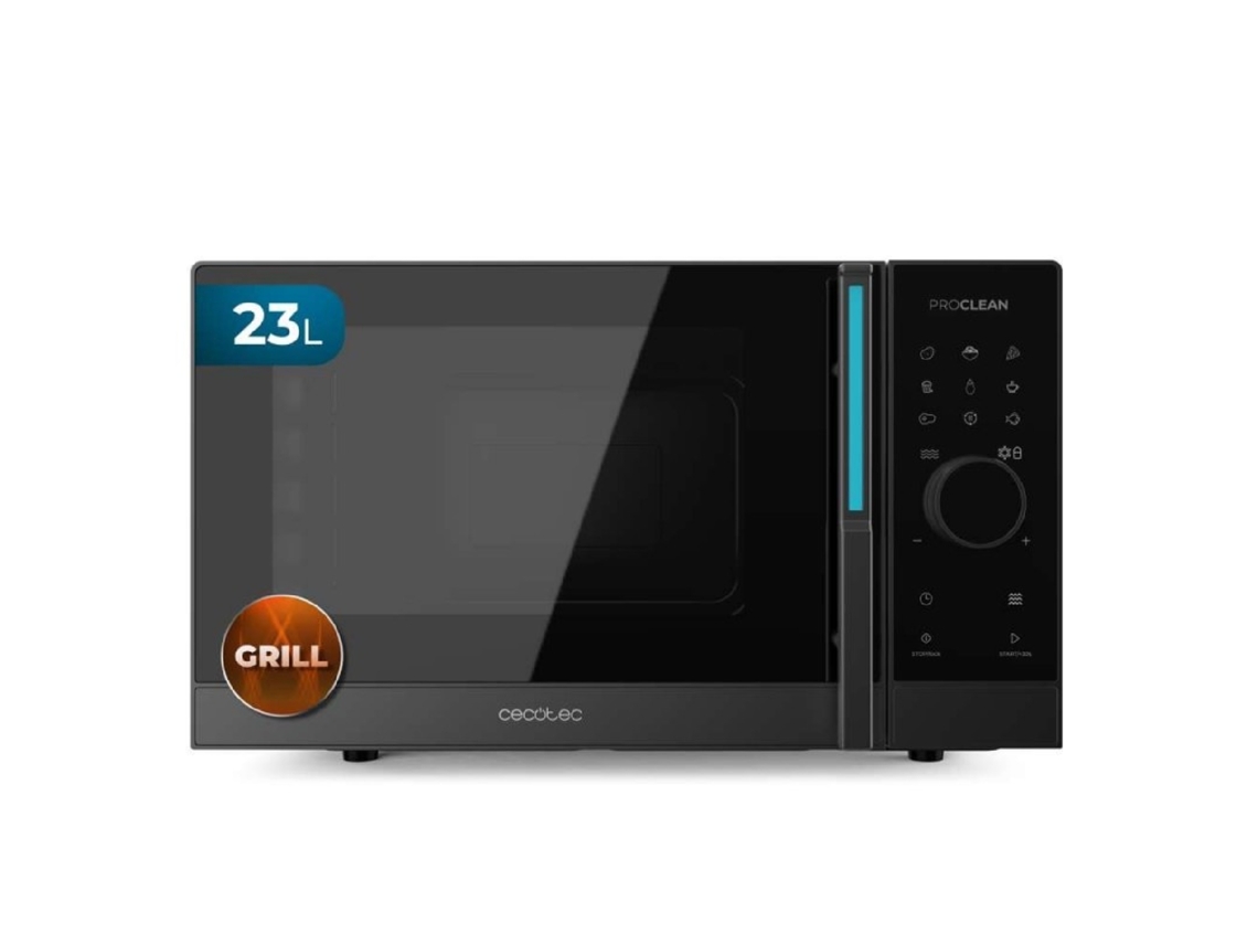 Cecotec Microondas Digital Con Grill De 23l Proclean 5130. 800w Y 1000w De Grill, Cocción Uniforme, 5 Niveles De Potencia
