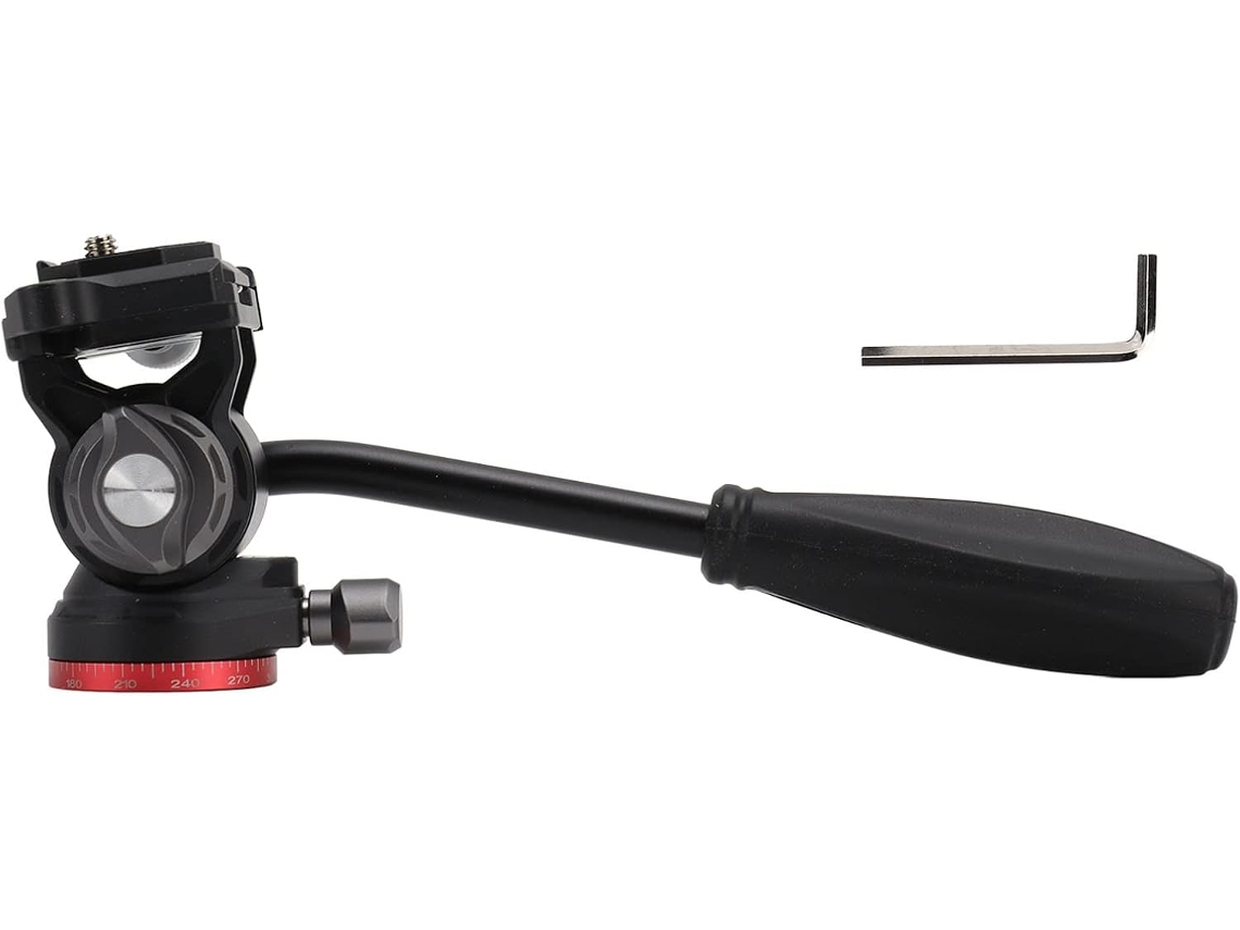 Trípode profesional con amortiguación y rotación de 360 grados, ideal para cámaras. SFUSHOS